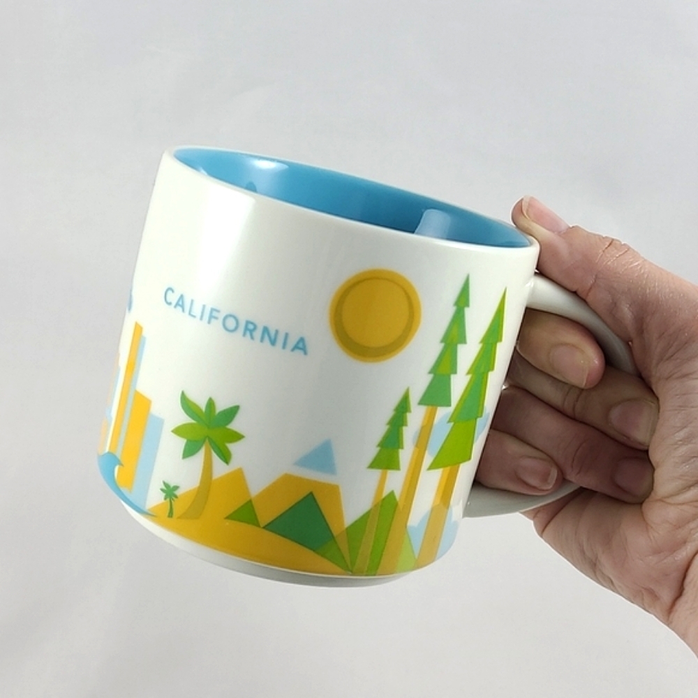 Starbucks Ceramic Mug California YOU ARE HERE Collection Series 14 OZ